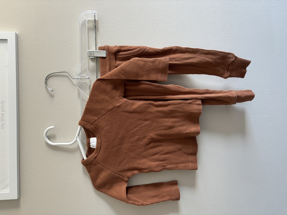 Mebie baby matching ribbed set